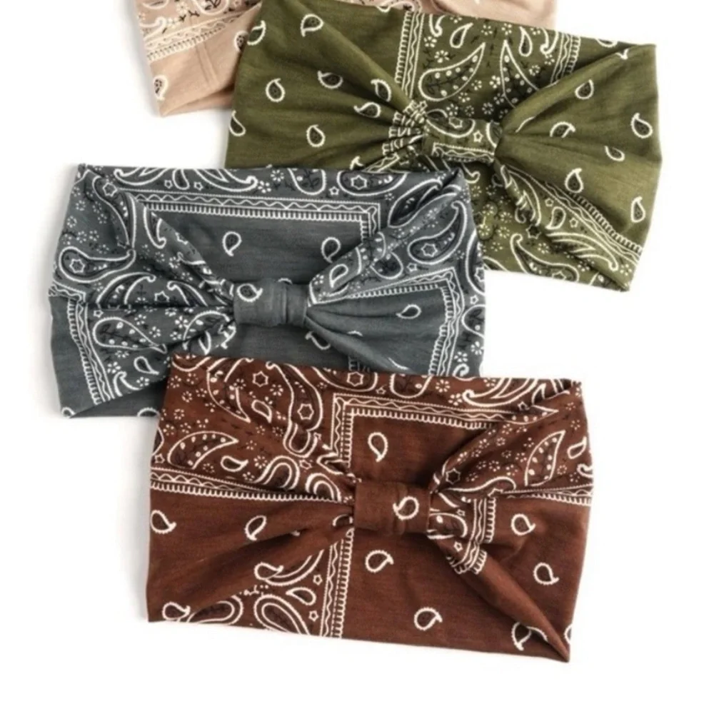 Bohemian Paisley-Print Headband - Picture 3 of 6